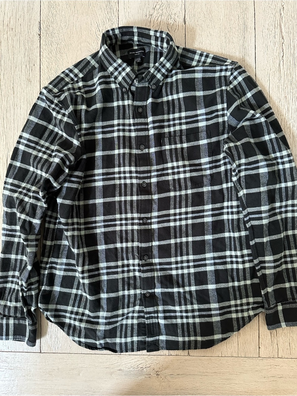 Club Monaco Slim Fit Plaid Button-Down Shirt